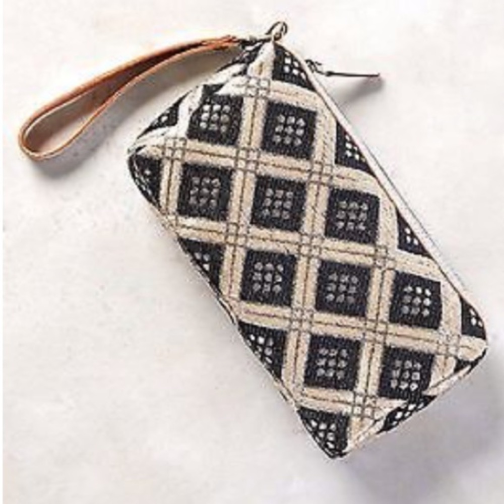 Anthropologie Shimmered Ivrie Wristlet - Picture 1 of 4
